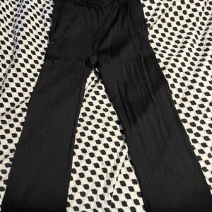 COS Textured Black Drawstring Pants